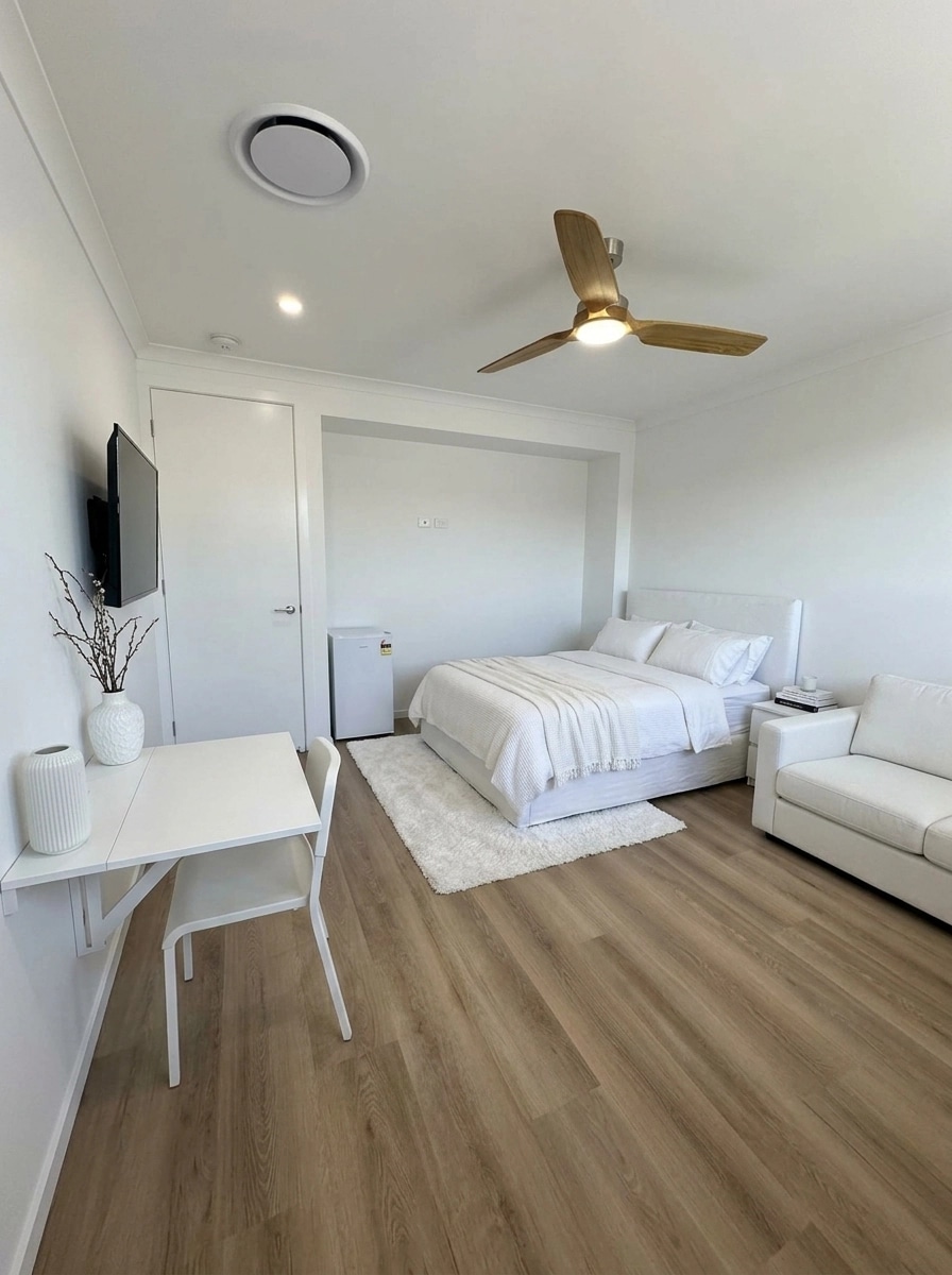 Interior design in Scandinavian style — Bedroom by GenRoom AI