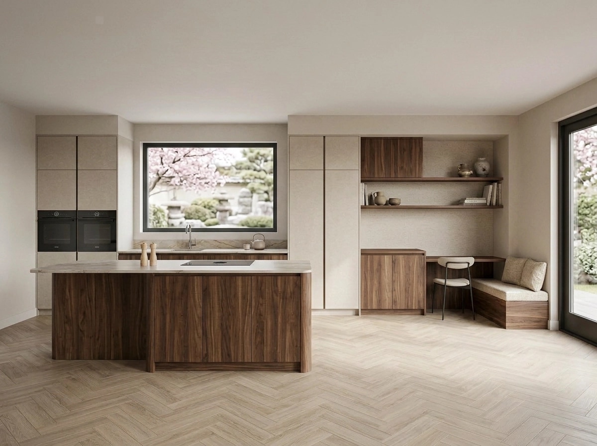Interior design in Japandi style — Kitchen by GenRoom AI