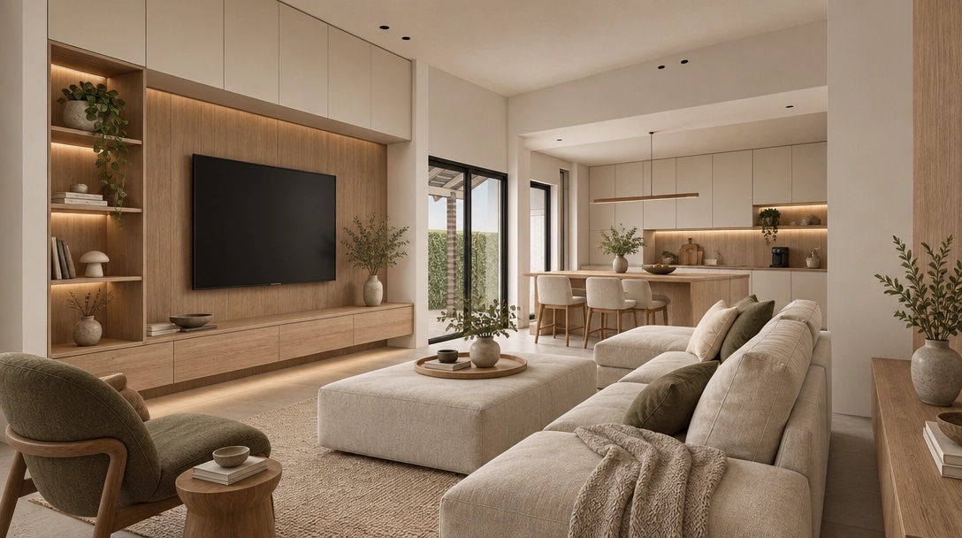 Scandinavian Living Room design — interior photo by GenRoom AI