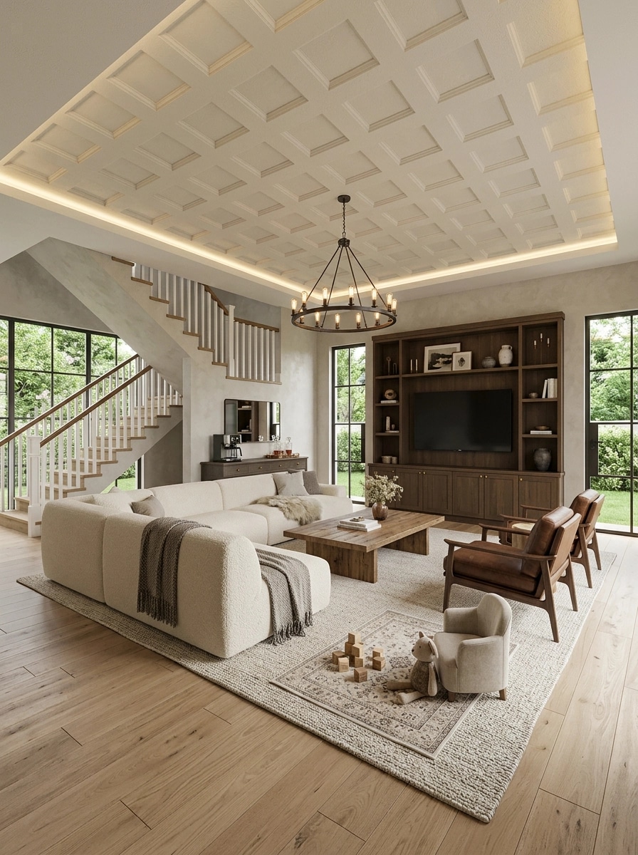 Modern Farmhouse Living Room design — interior photo by GenRoom AI