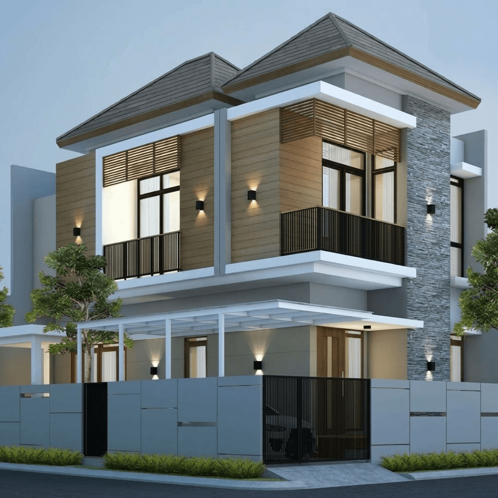 Facade design in no_style style — photo by GenRoom AI