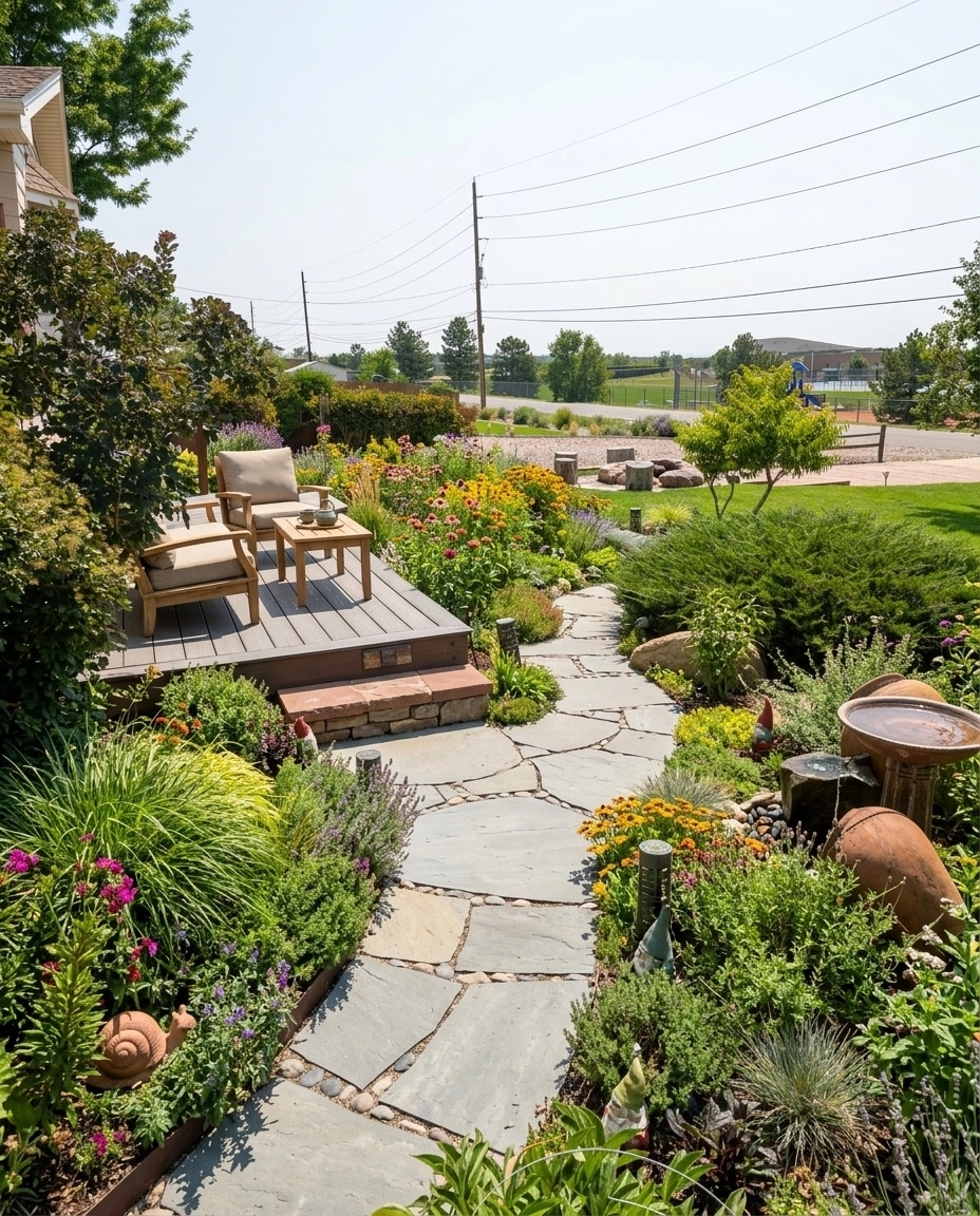 Landscape design in Eco Natural Garden style — Yard by GenRoom AI