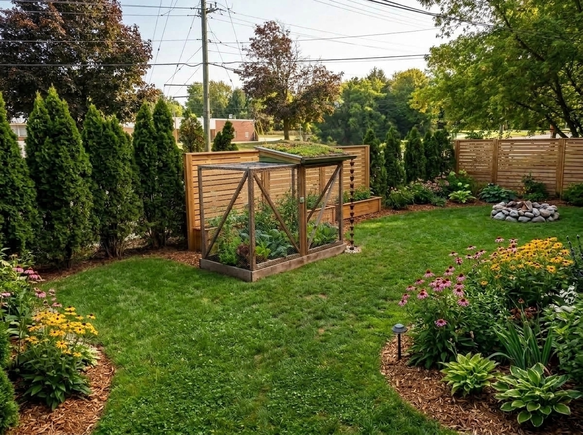 Landscape design in Eco Natural Garden style — Yard by GenRoom AI