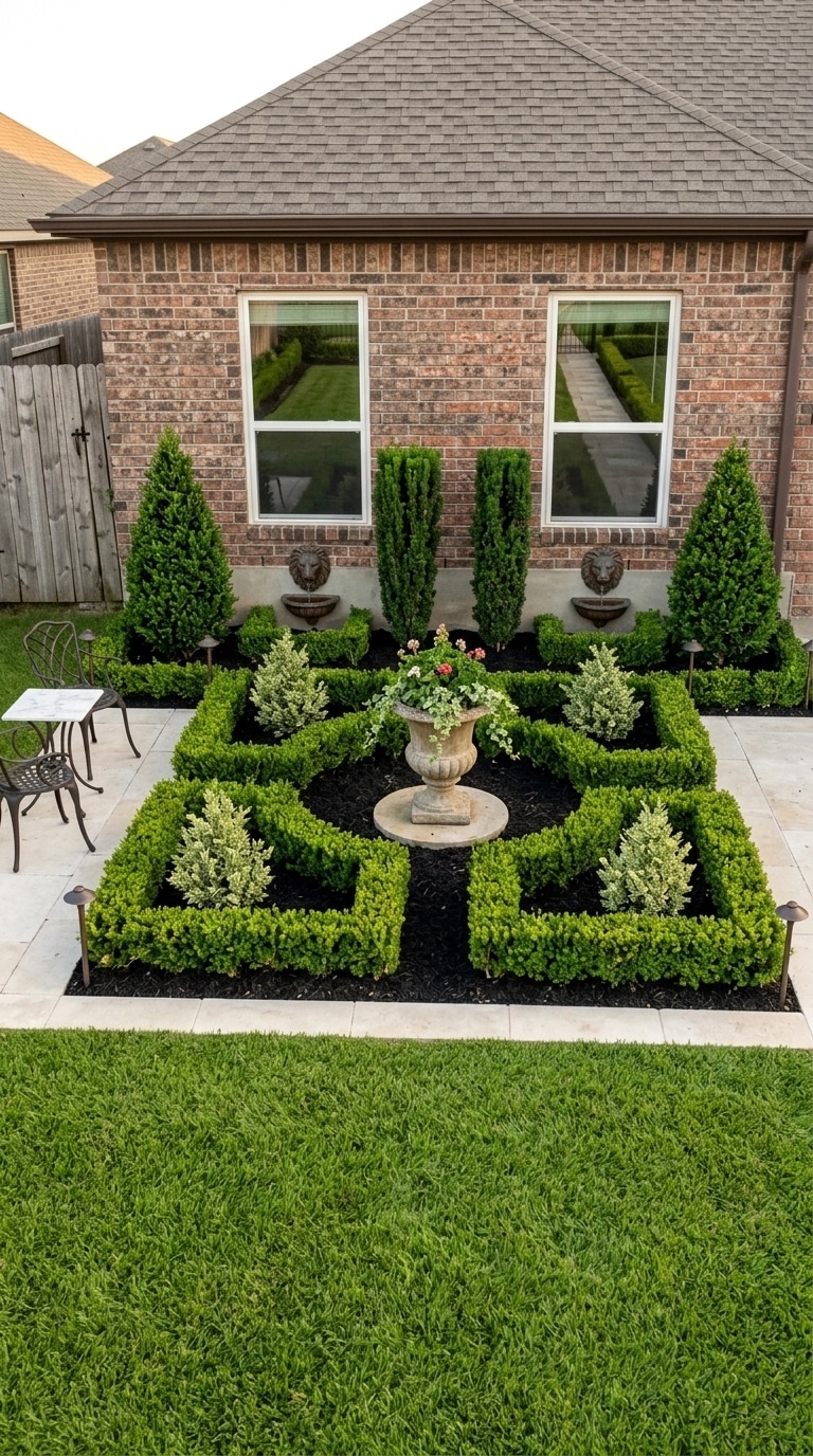 Classic Garden Jardin design — yard photo by GenRoom AI