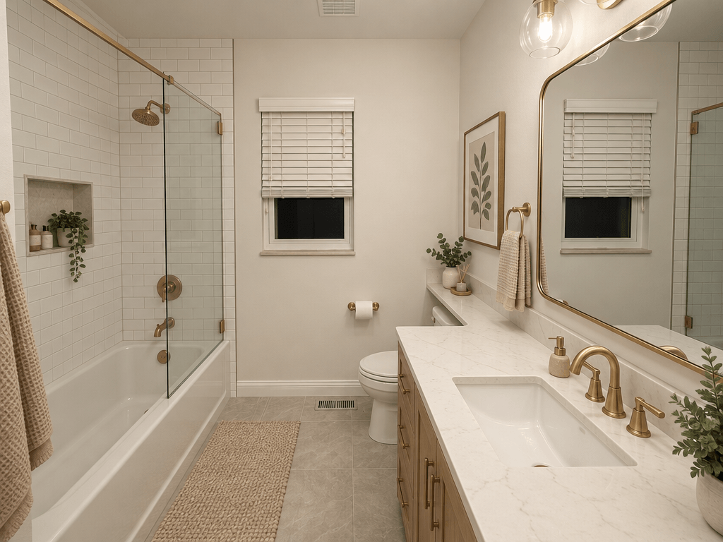 Bathroom interior in no_style style — photo by GenRoom AI
