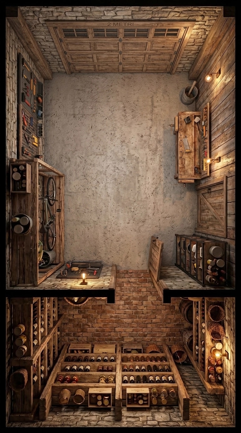 Interior design in Rustic style — Living Room by GenRoom AI