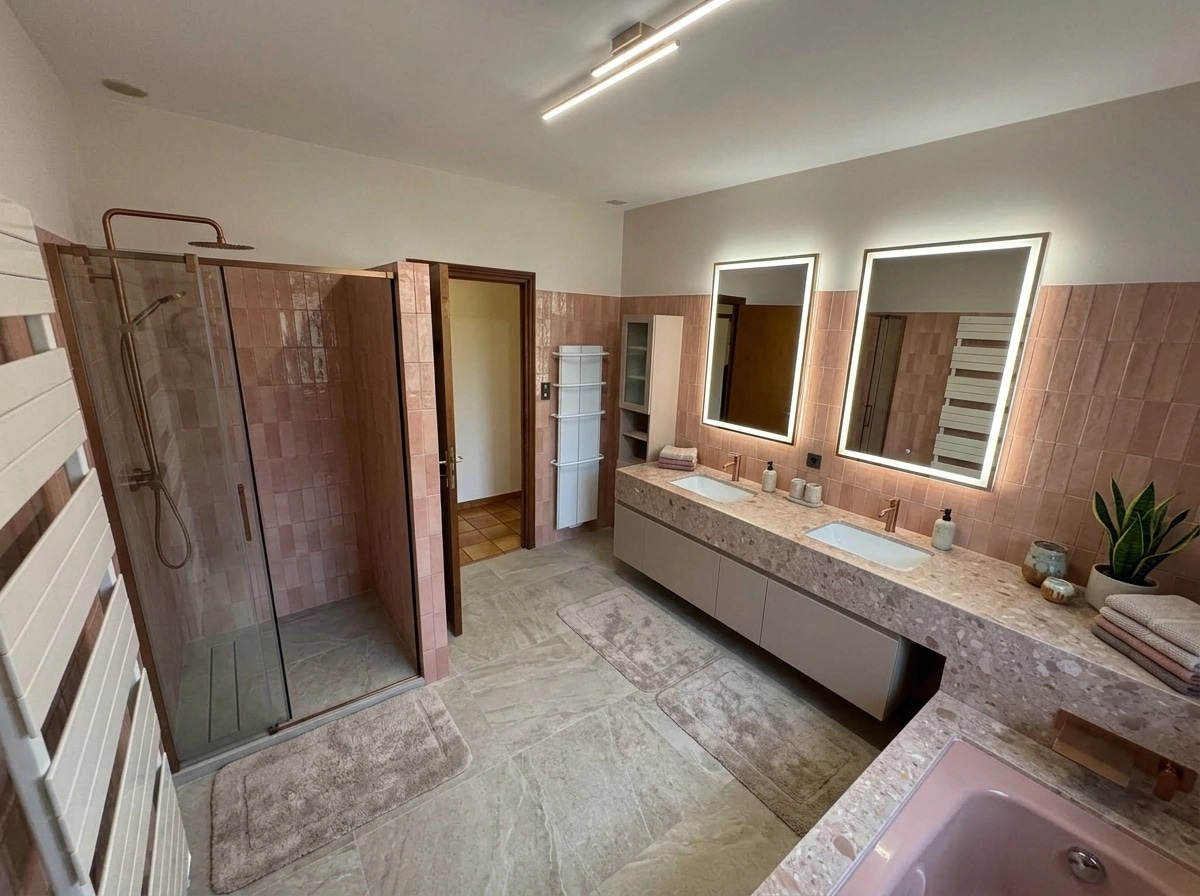 Bathroom interior in Contemporary style — photo by GenRoom AI