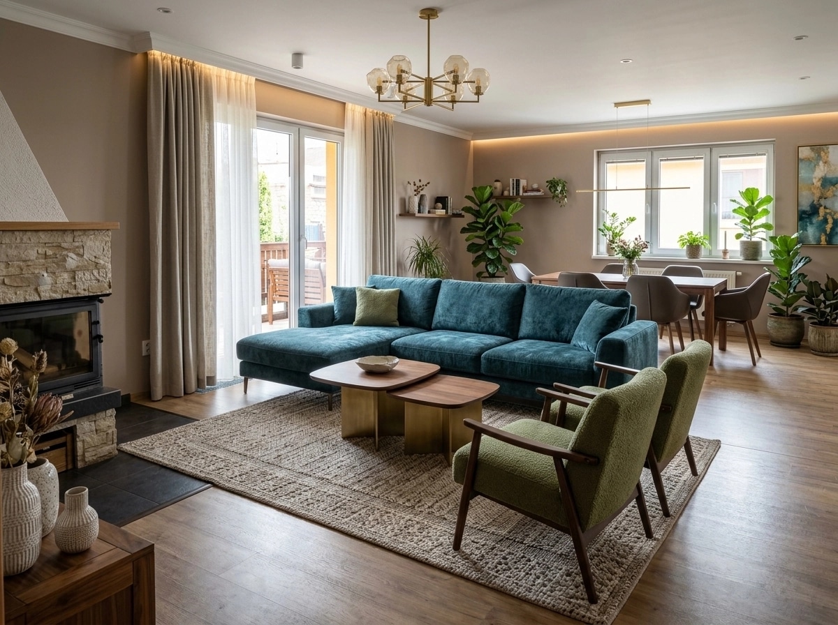 Interior design in Contemporary style — Living Room by GenRoom AI