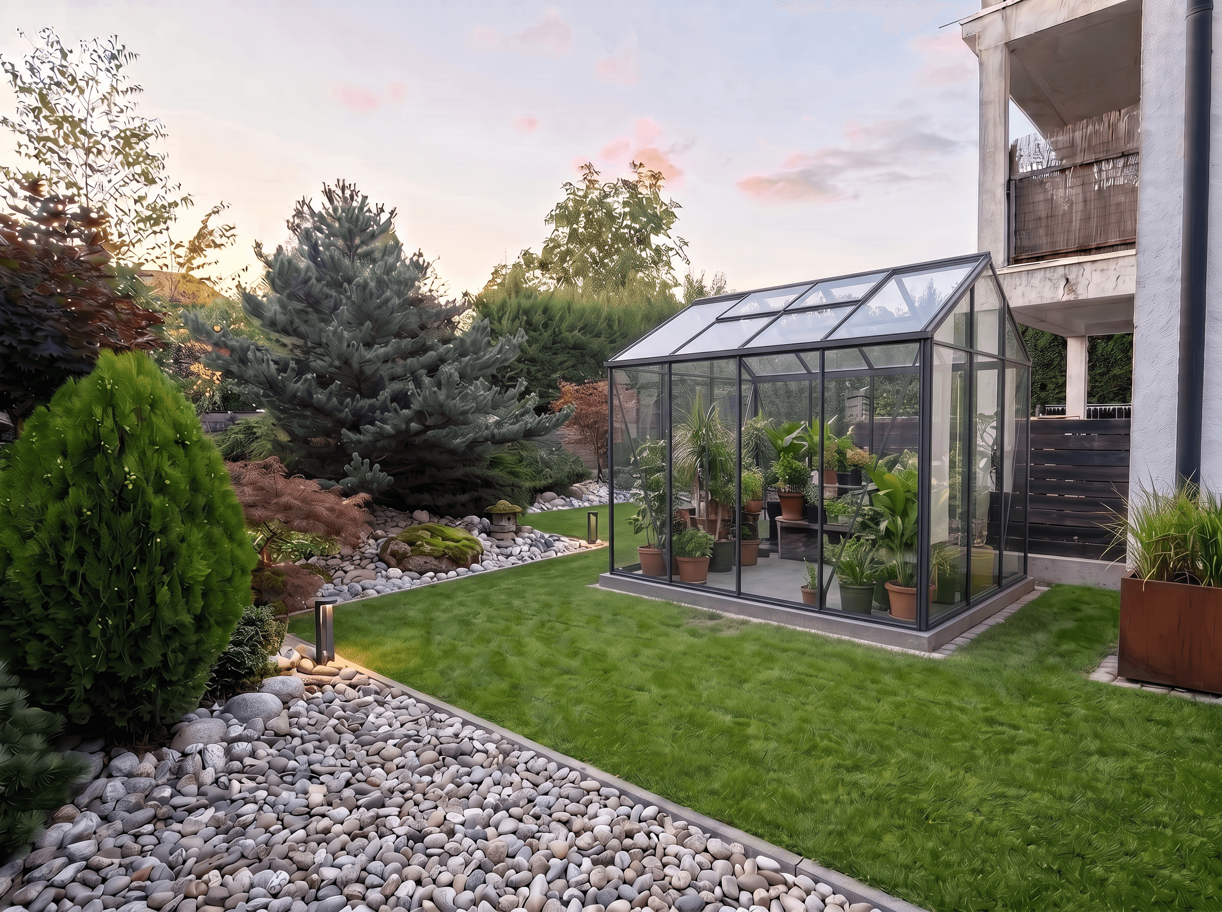 Landscape design in Minimalist Yard style — Yard by GenRoom AI