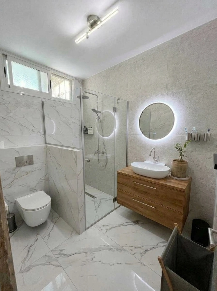 Bathroom interior in Contemporary style — photo by GenRoom AI