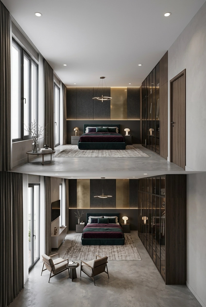 Contemporary Bedroom design — interior photo by GenRoom AI