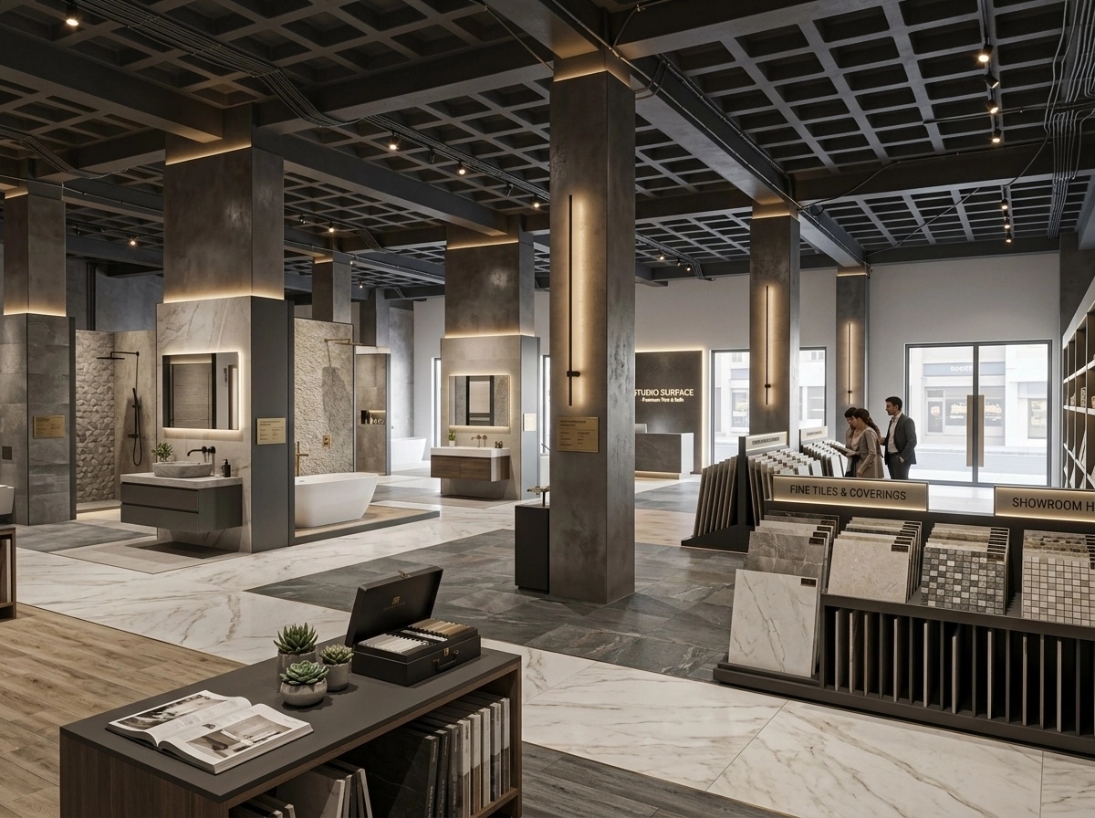 Interior design in Contemporary style — showroom by GenRoom AI