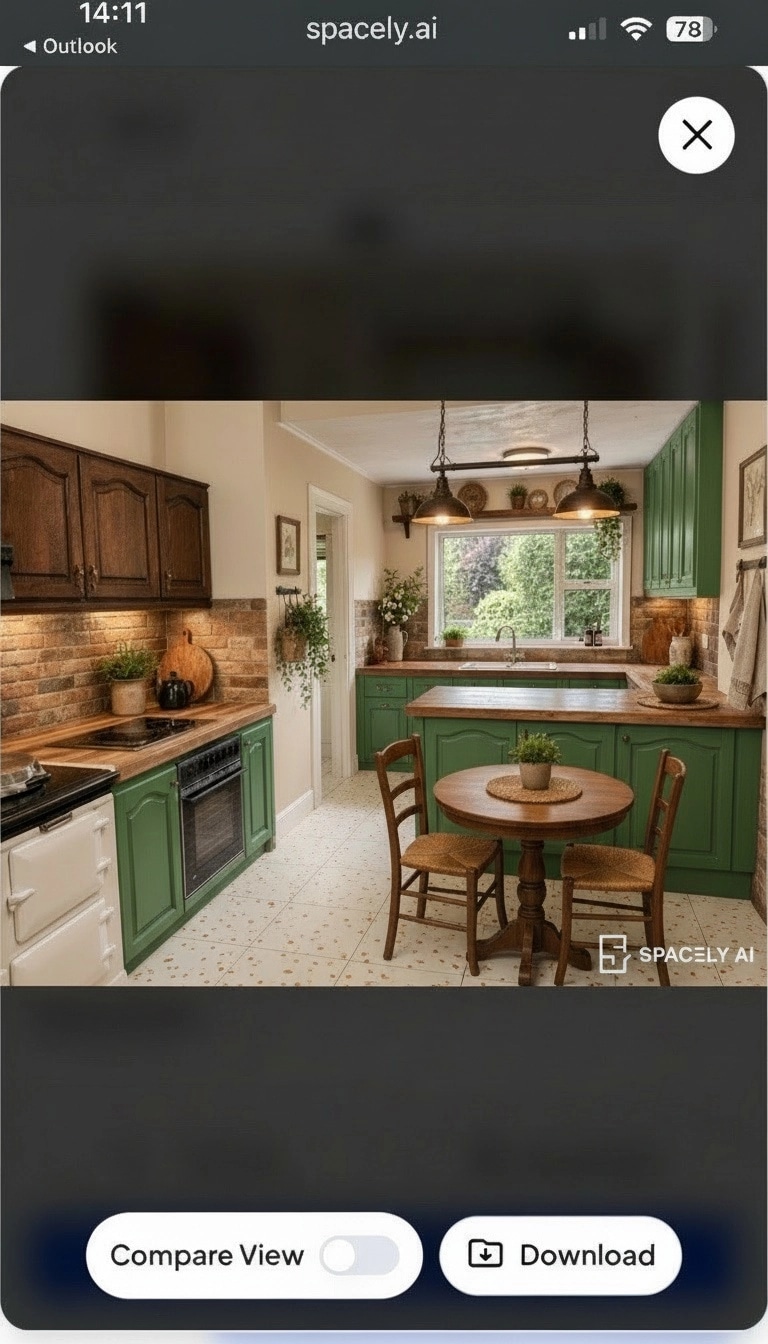 Interior design in Rustic style — Kitchen by GenRoom AI