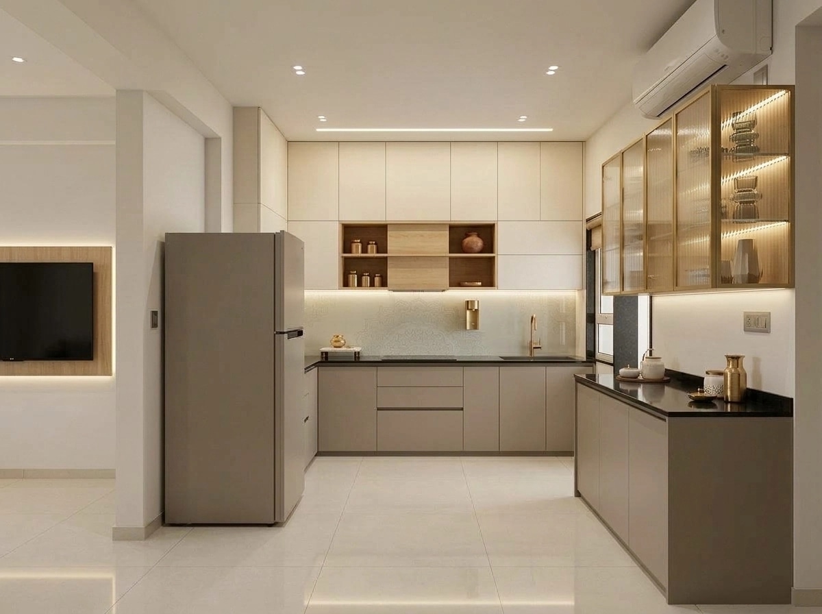 Minimalism Kitchen design — interior photo by GenRoom AI