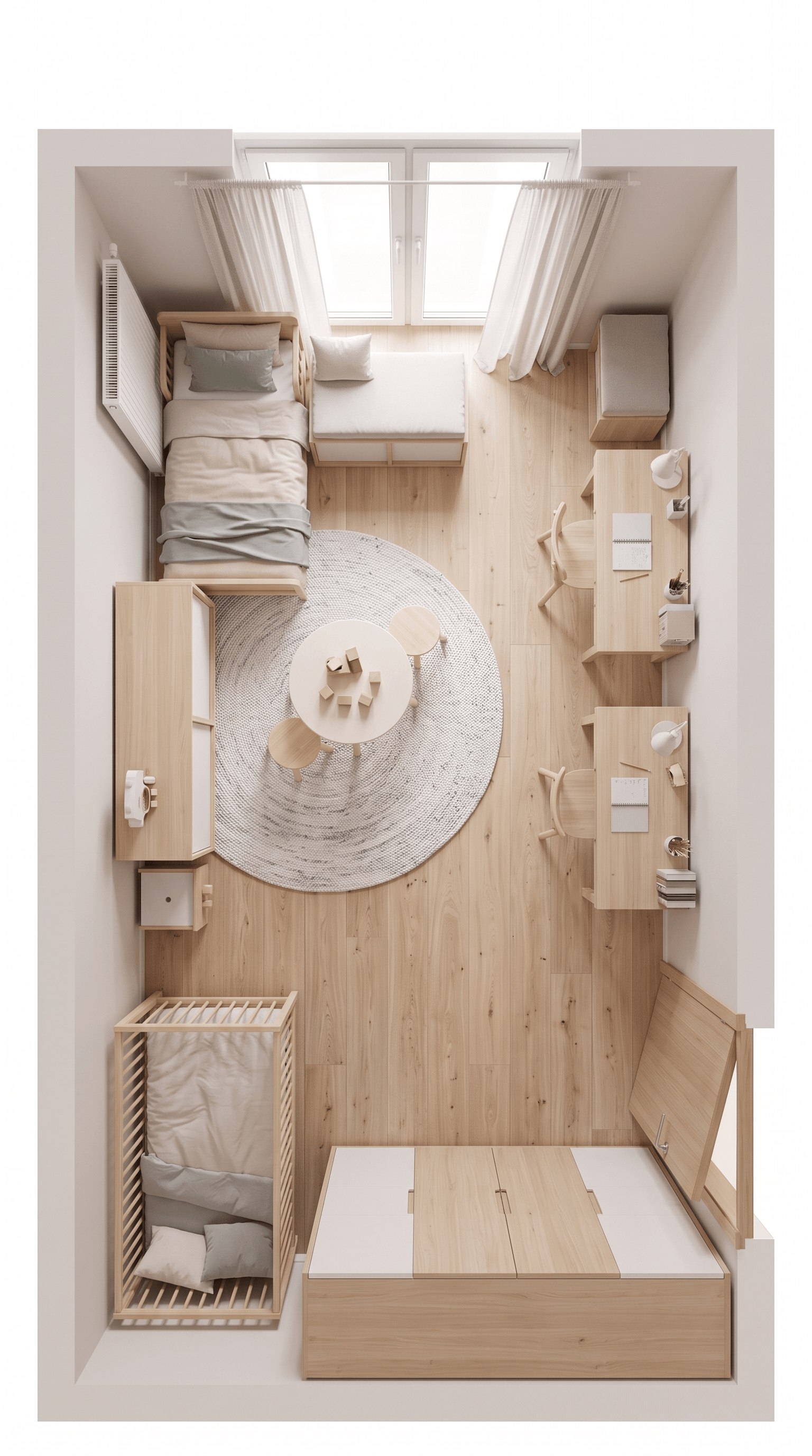 Interior design in Scandinavian style — Living Room by GenRoom AI