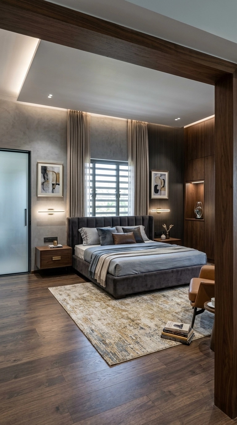 Contemporary Bedroom design — interior photo by GenRoom AI