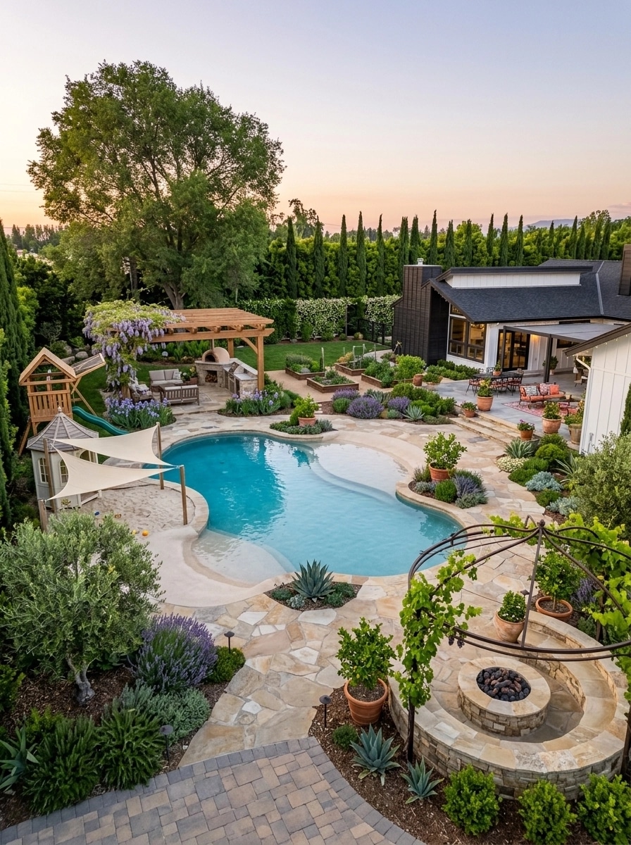 Mediterranean Yard Yard design — yard photo by GenRoom AI