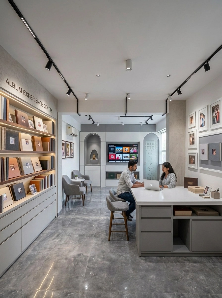 Interior design in Contemporary style — showroom by GenRoom AI