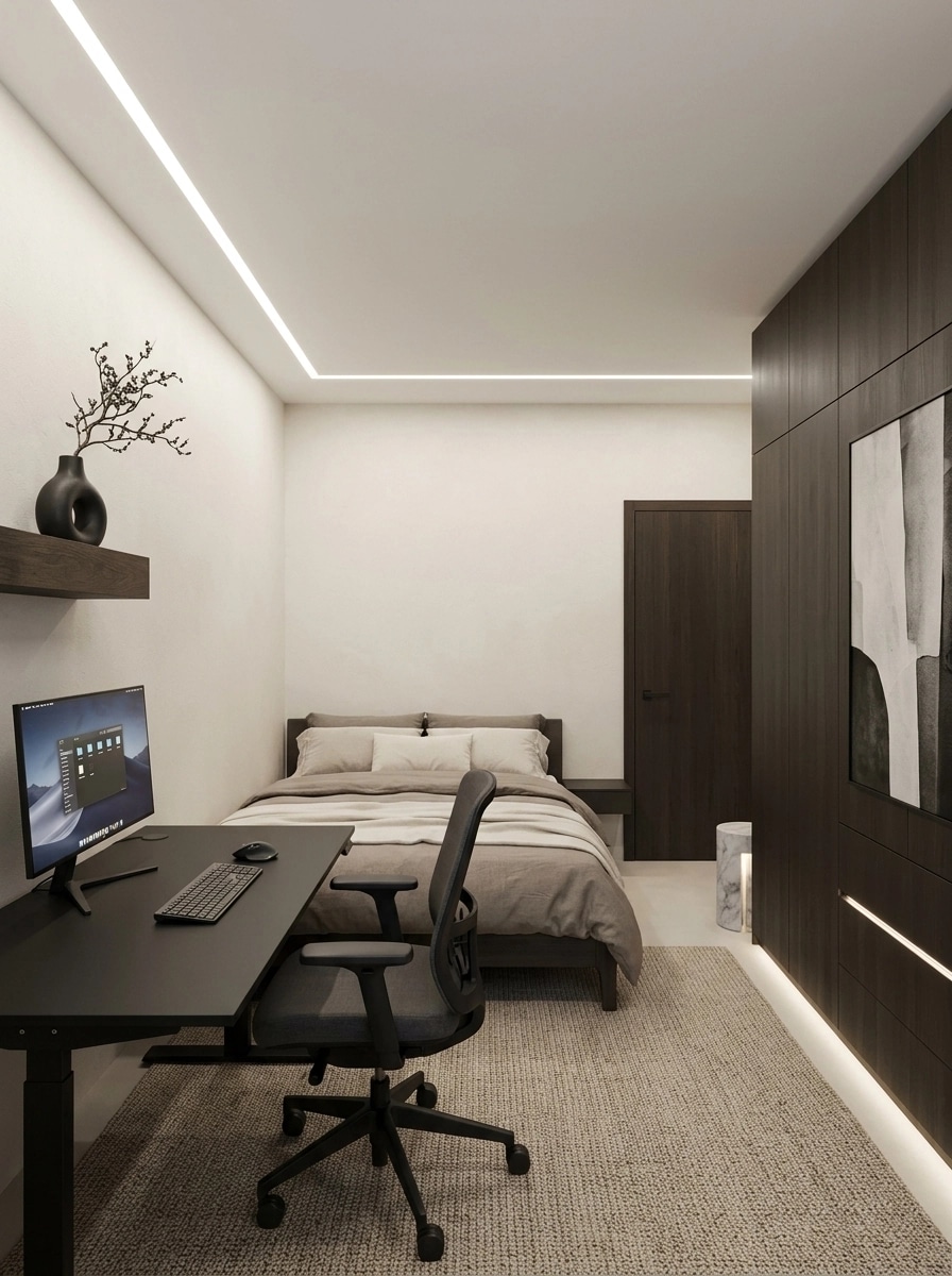 Minimalism Bedroom design — interior photo by GenRoom AI