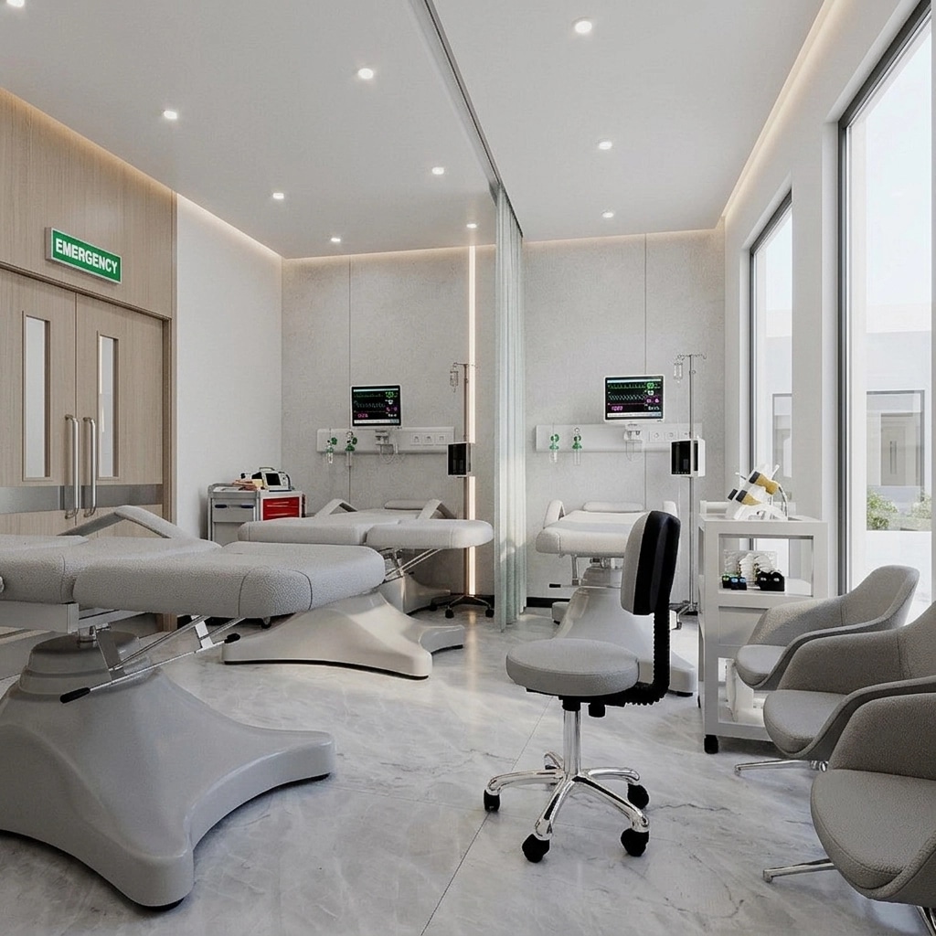 Interior design in Minimalism style — clinic by GenRoom AI