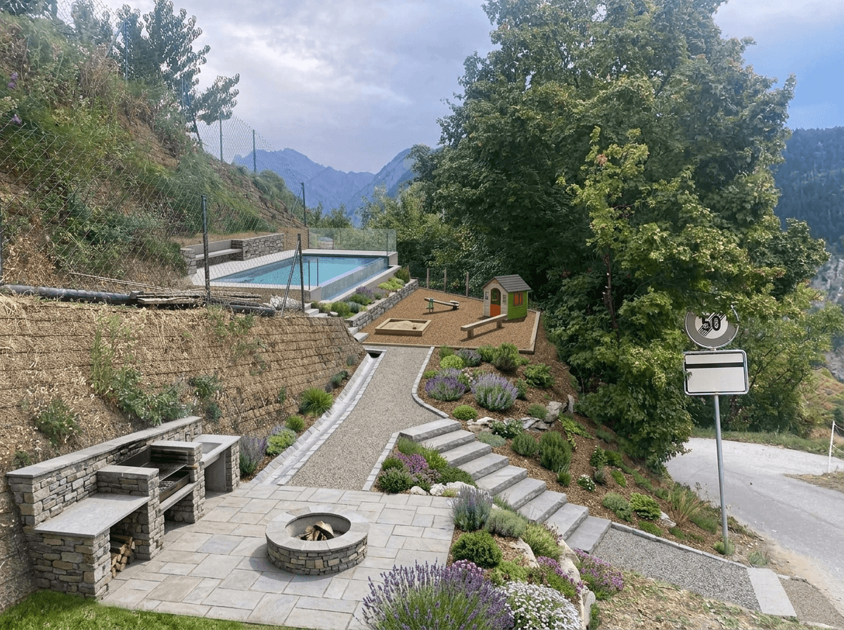 Yard design in no_style style — photo by GenRoom AI