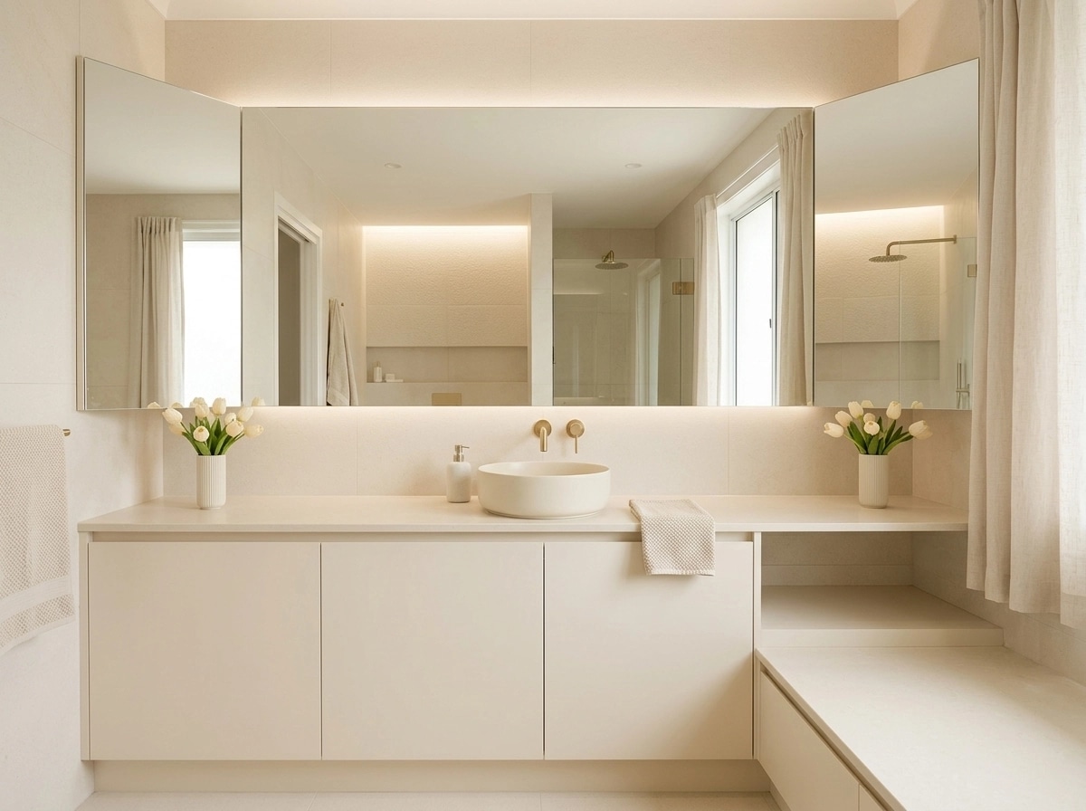 Minimalism Bathroom design — interior photo by GenRoom AI
