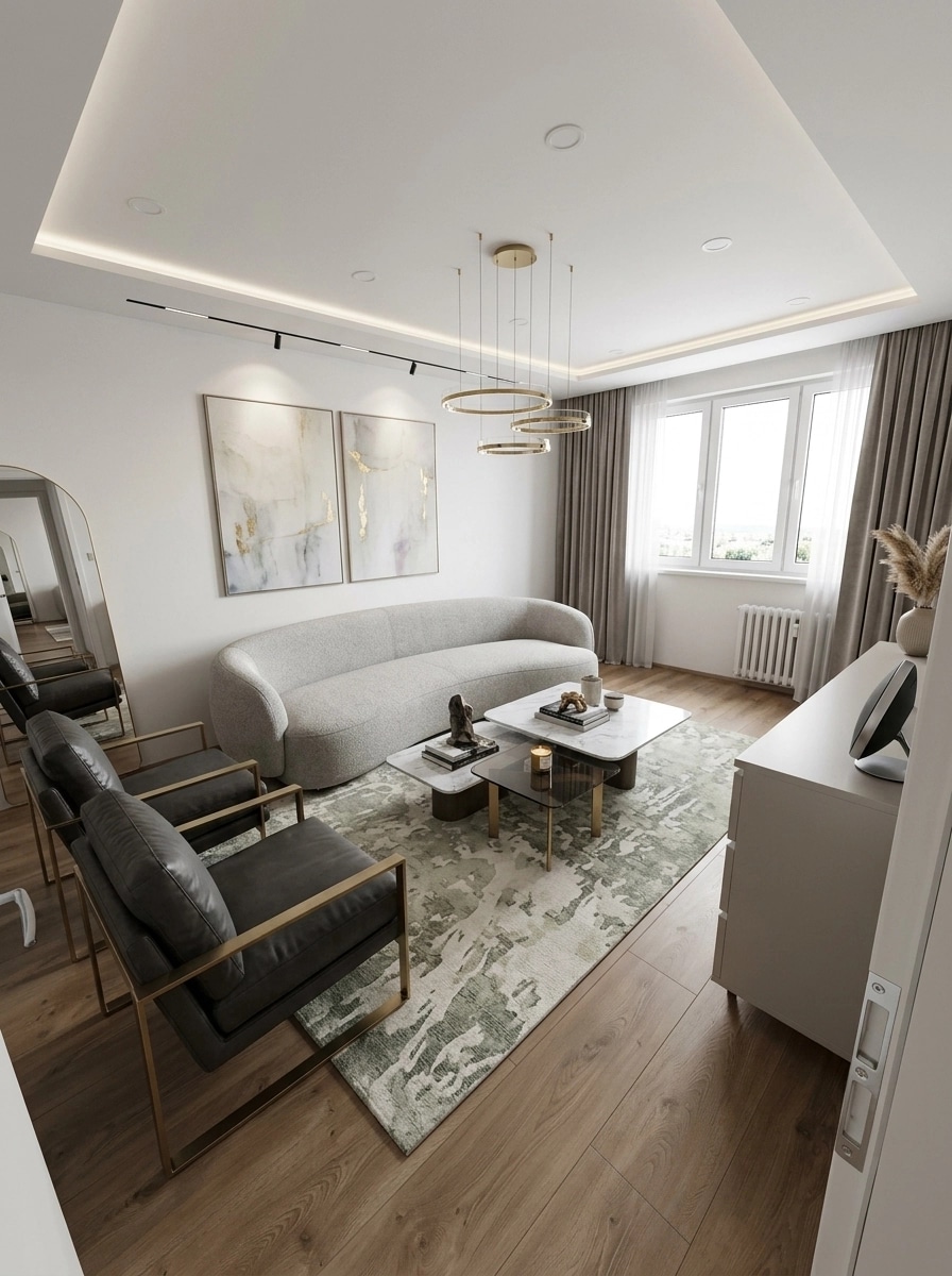 Interior design in Contemporary style — Living Room by GenRoom AI