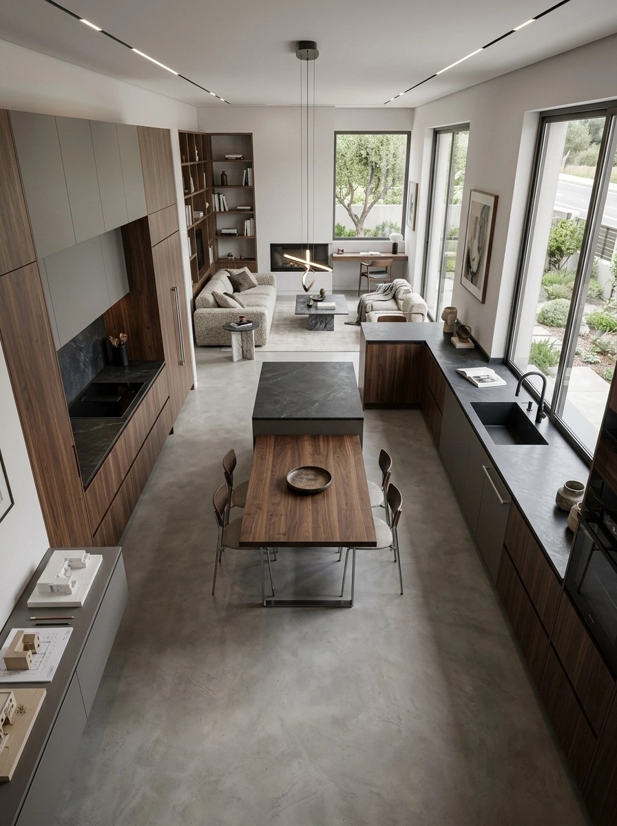 Interior design in Contemporary style — Kitchen by GenRoom AI