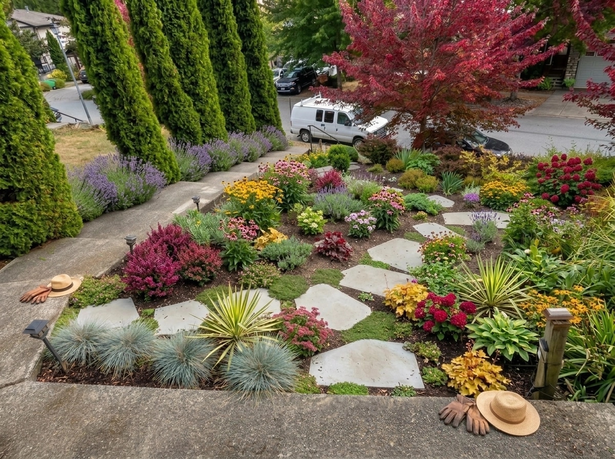 Country Rustic Garden Yard design — yard photo by GenRoom AI