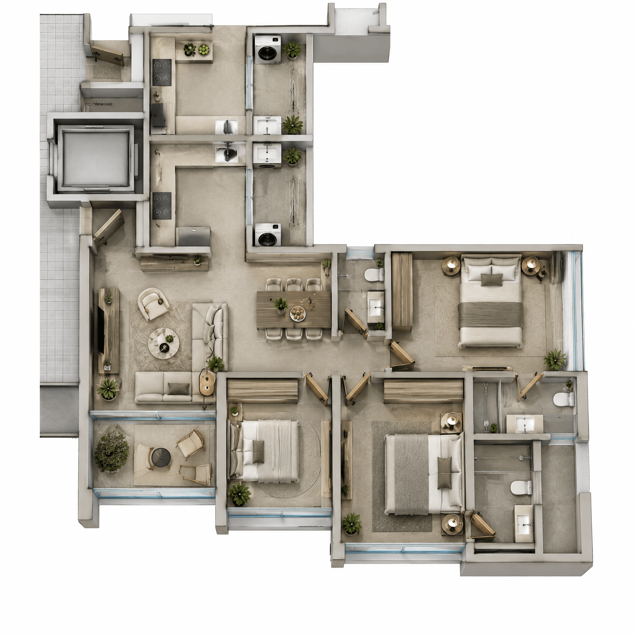 Minimalism Oturma Odası design — interior photo by GenRoom AI