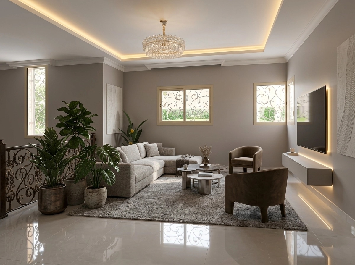Interior design in Contemporary style — Living Room by GenRoom AI