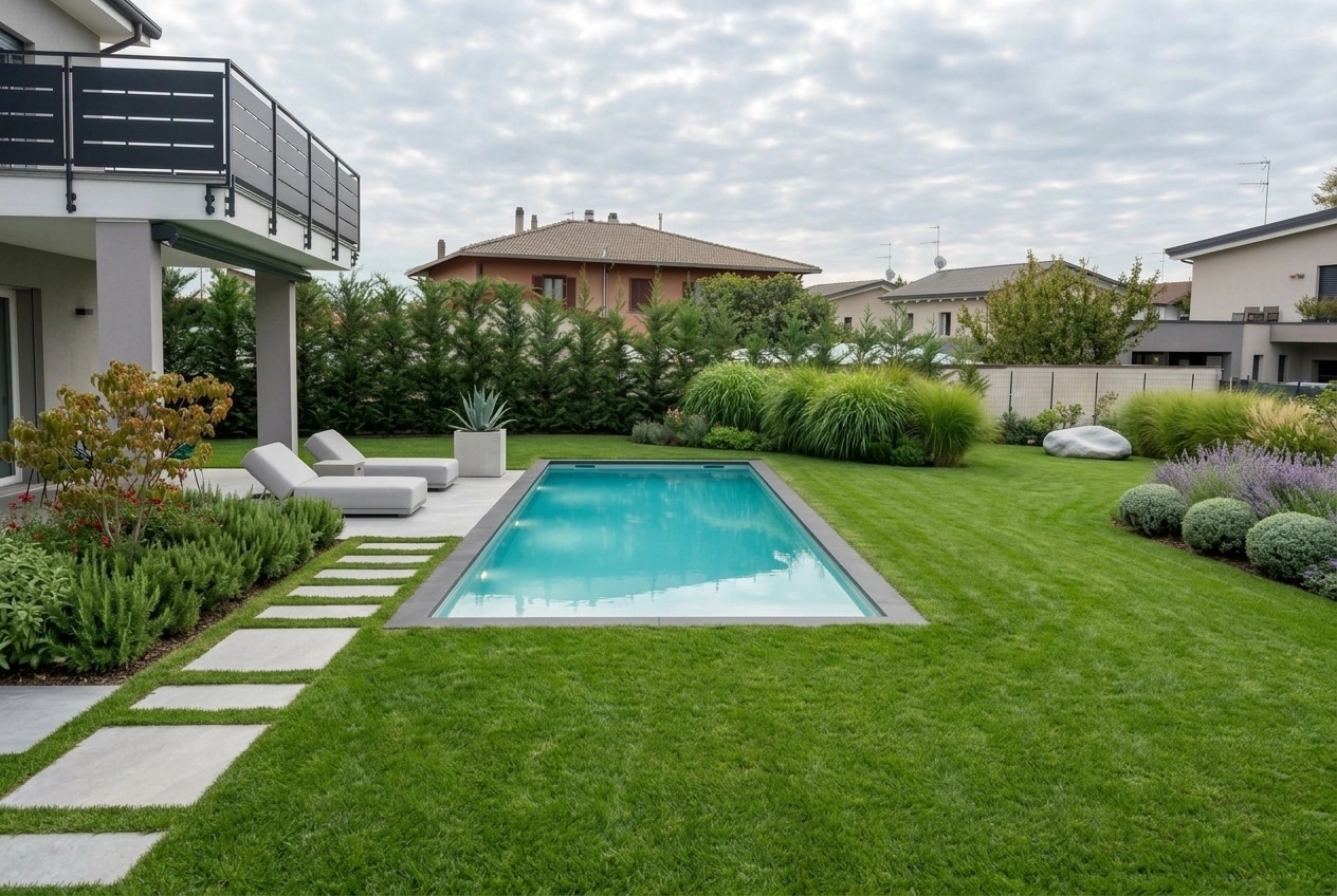 Landscape design in Minimalist Yard style — Yard by GenRoom AI