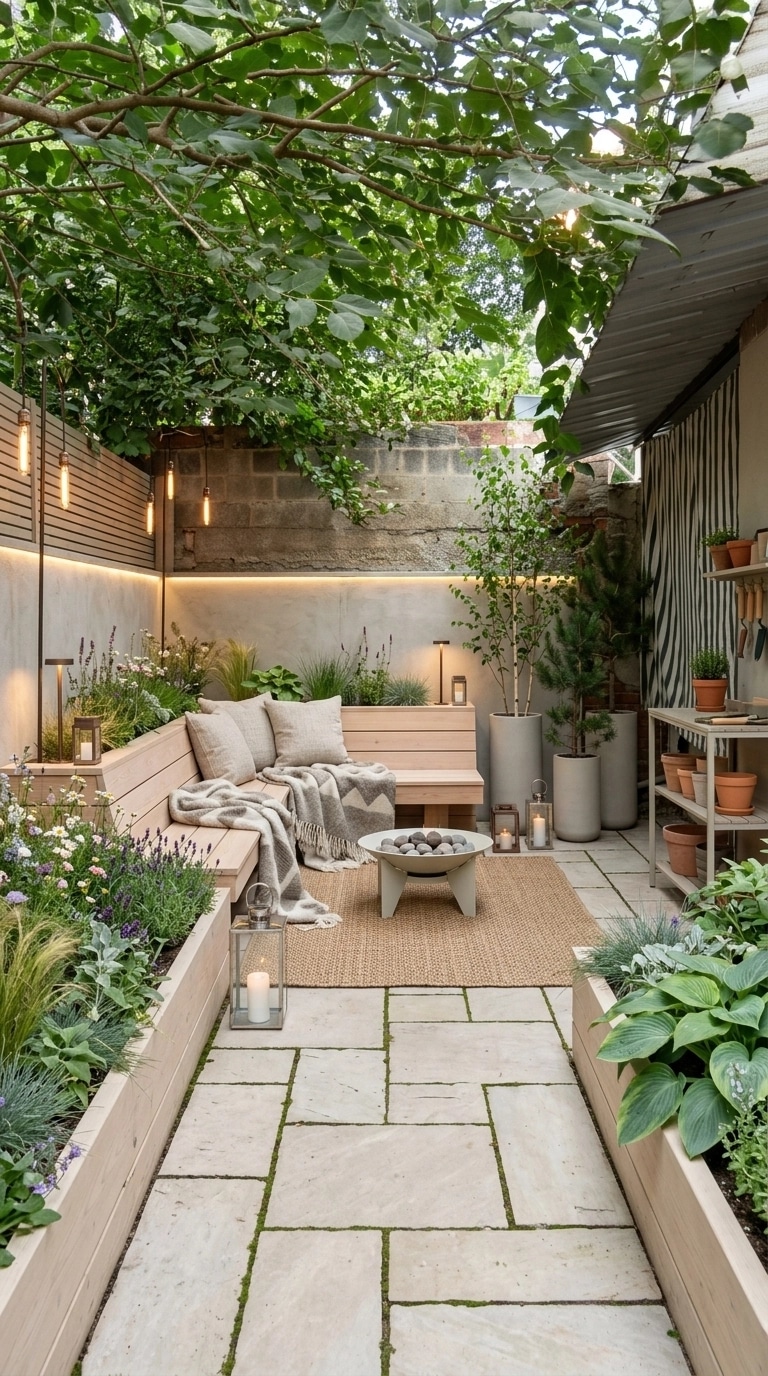 Landscape design in Scandinavian Garden style — Yard by GenRoom AI