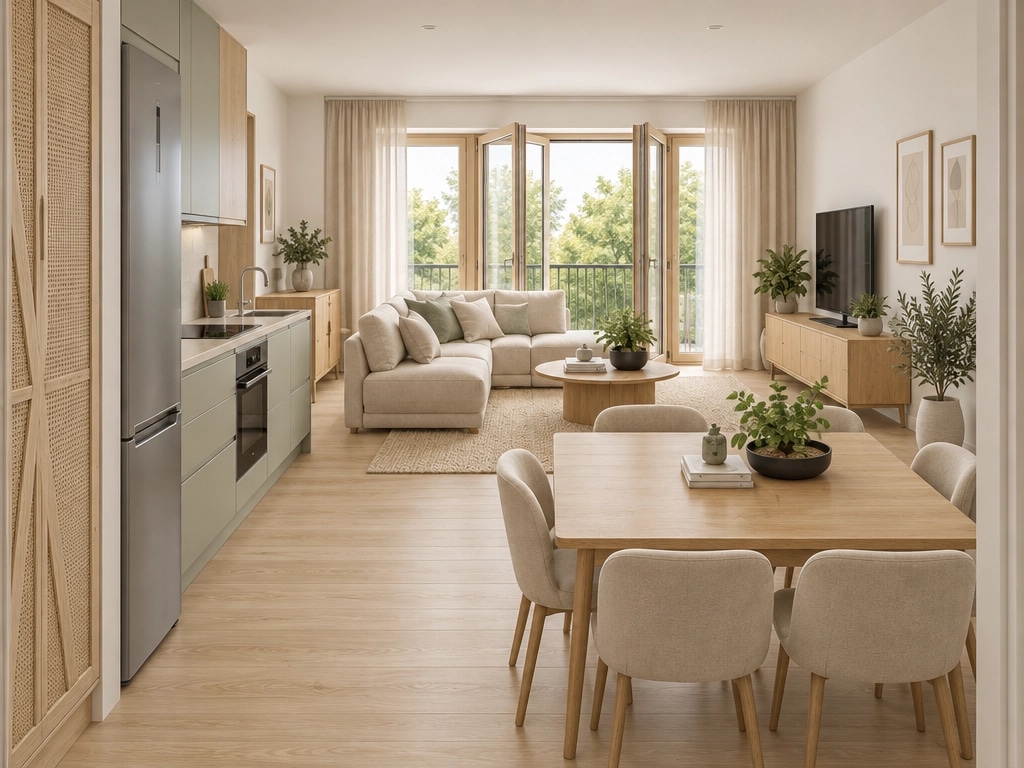 Interior design in Scandinavian style — Living Room by GenRoom AI
