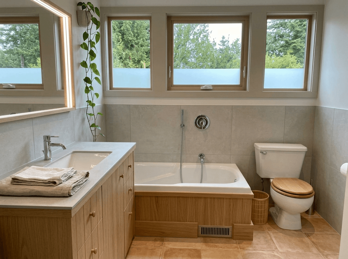 Interior design in Scandinavian style — Bathroom by GenRoom AI