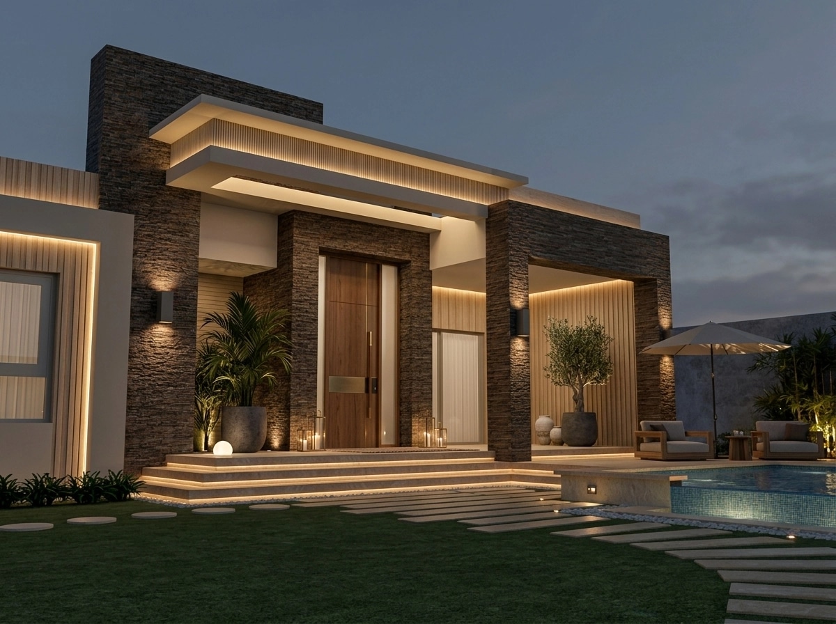Facade design in Contemporary Facade style — Facade by GenRoom AI