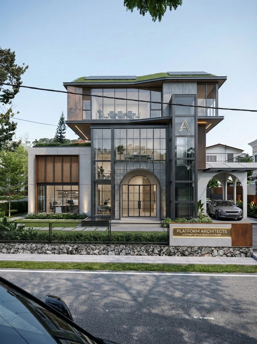 Contemporary Facade Facade design — facade photo by GenRoom AI