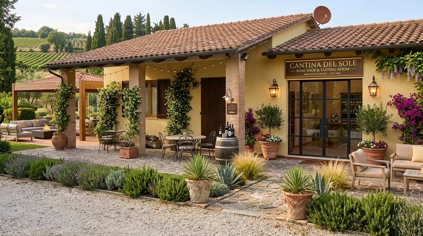 Landscape design in Mediterranean Yard style — Yard by GenRoom AI