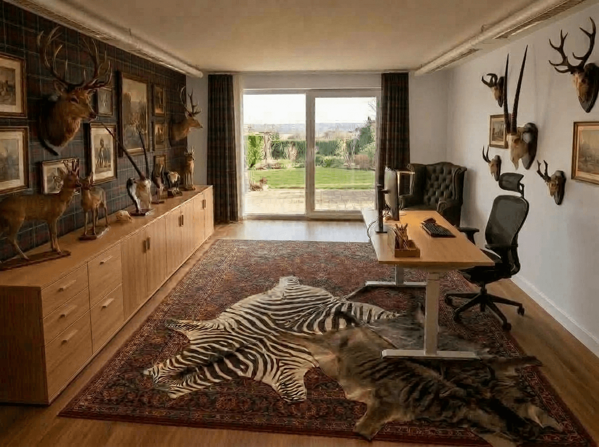 Design de interiores em estilo Maximalist — Escritório por GenRoom AI