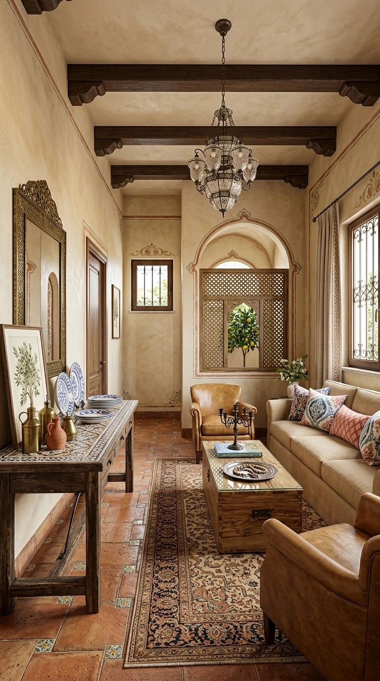 Diseño de interiores en estilo Mediterranean — Salón por GenRoom AI