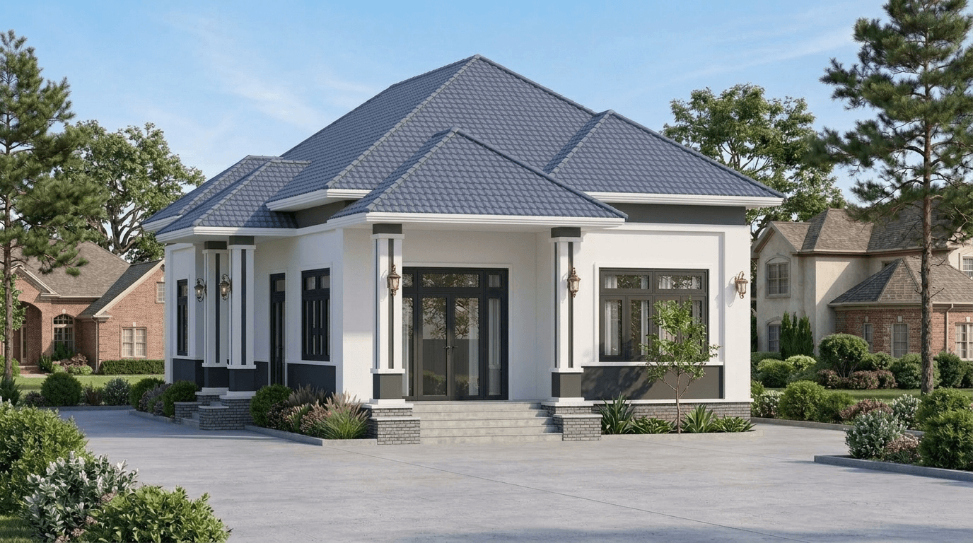 Facade design in Contemporary Facade style — Facade by GenRoom AI