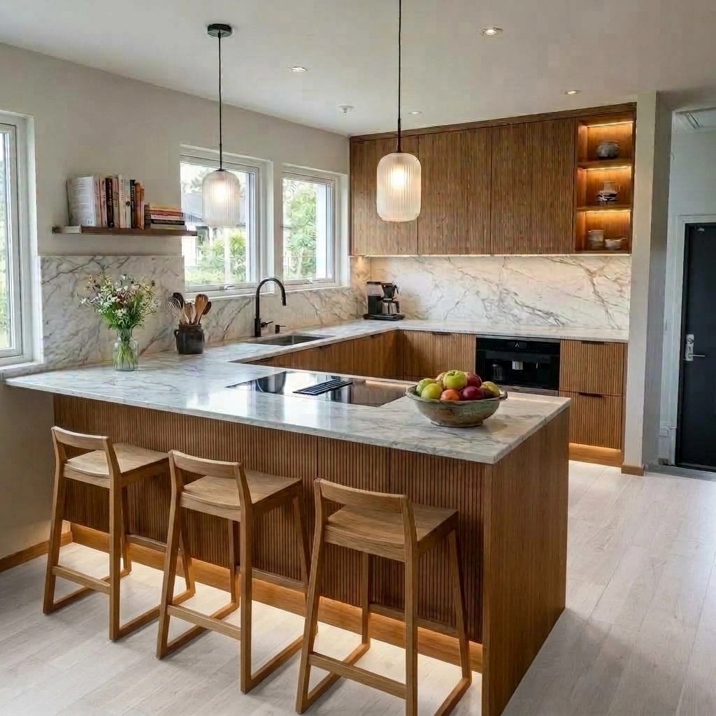 Interior design in Contemporary style — Kitchen by GenRoom AI
