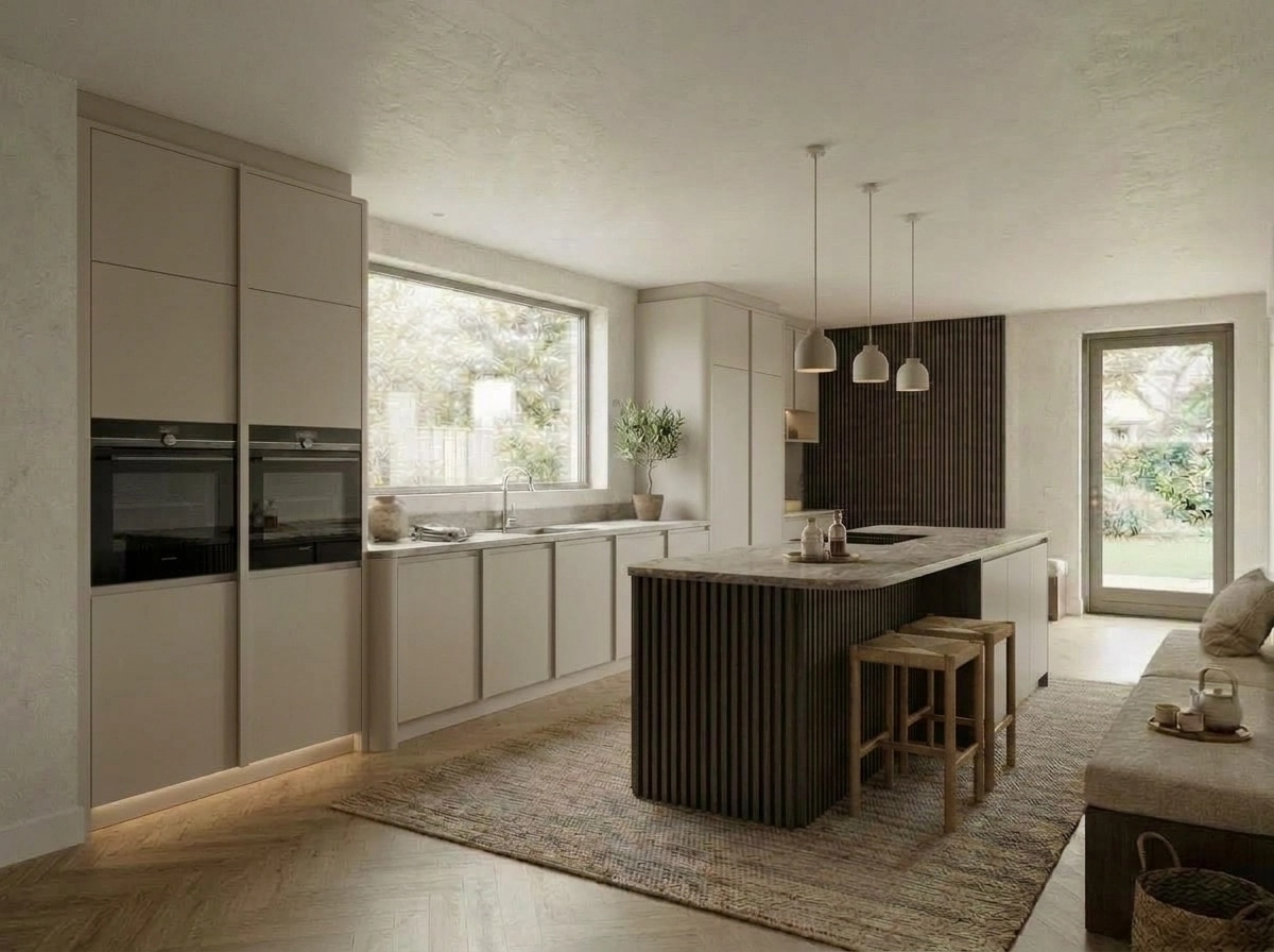 Interior design in Japandi style — Kitchen by GenRoom AI
