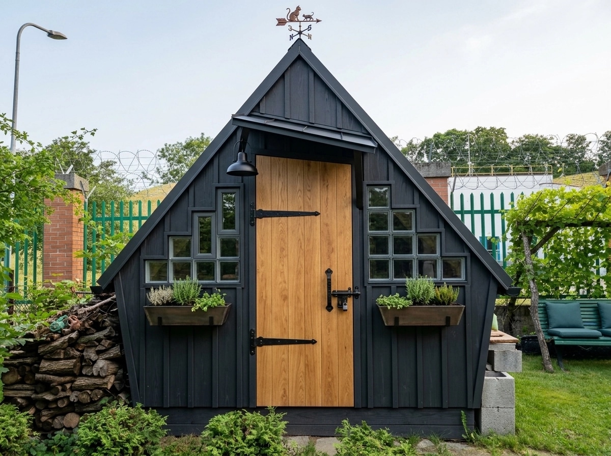 Cephe tasarımı Barnhouse Facade stili — Cephe GenRoom AI