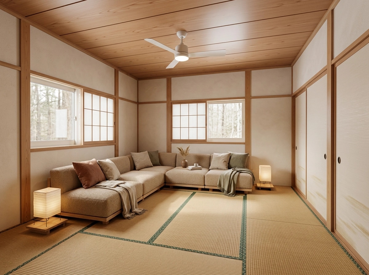 Japandi Bedroom design — interior photo by GenRoom AI