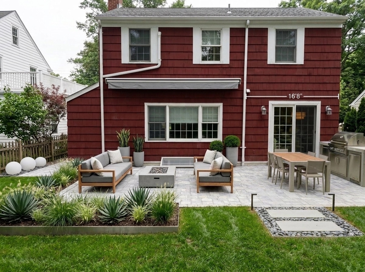 Landscape design in Minimalist Yard style — Yard by GenRoom AI