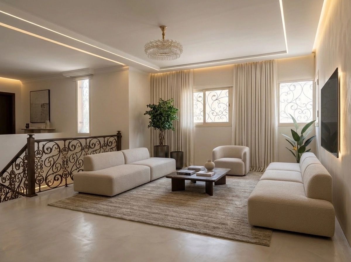 Minimalism Living Room design — interior photo by GenRoom AI