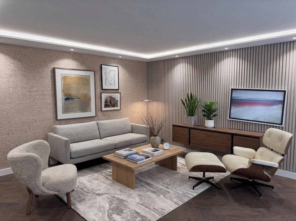 Scandinavian Living Room design — interior photo by GenRoom AI