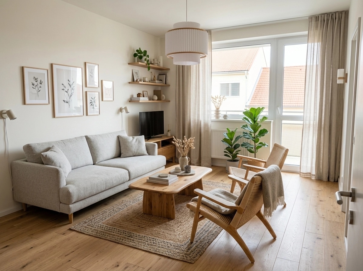 Scandinavian Living Room design — interior photo by GenRoom AI