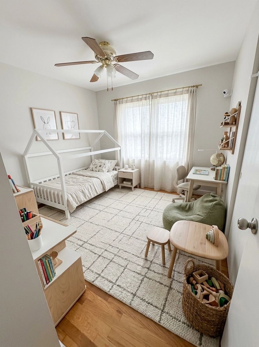 Scandinavian Habitación Infantil design — interior photo by GenRoom AI